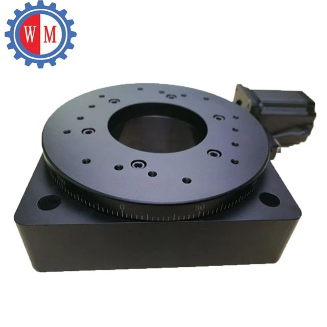 Motorized Rotary Stage with Worm Gear Device